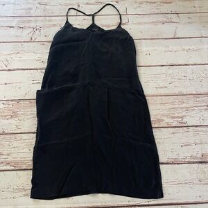 Nique Dress Size 10 Women's Lyocell Cupro Blend Black Made In Australia Pockets
